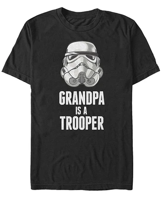 Fifth Sun Men's Grandpa Trooper Short Sleeve Crew T-shirt