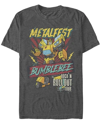 Fifth Sun Men's Metal Fest Bumblebee Short Sleeve Crew T-shirt