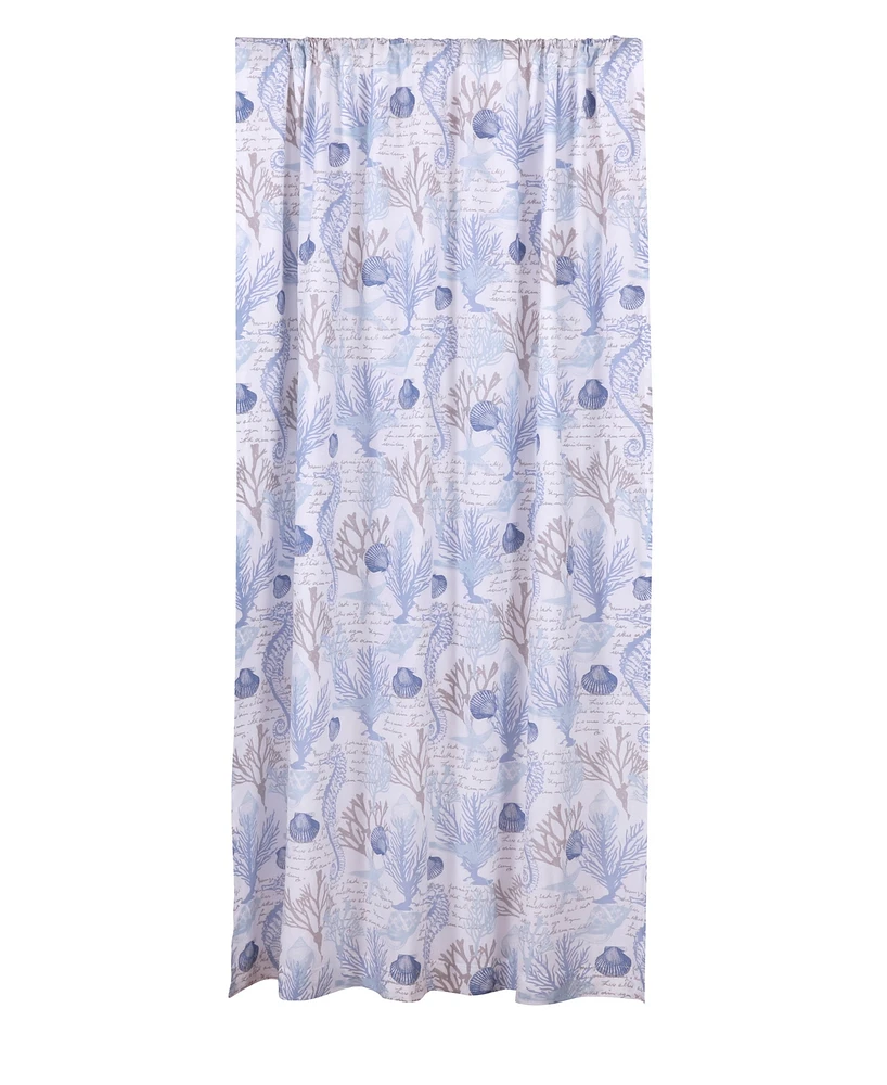 Levtex Galapagos Blue Coral Reef Drape Panel, 55" x 84"