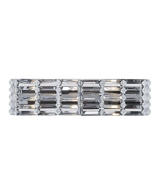 Evelyn Crystal Rectangle -Light Glam Modern Led Vanity Light