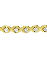 Giani Bernini Cubic Zirconia Xo Bolo Bracelet