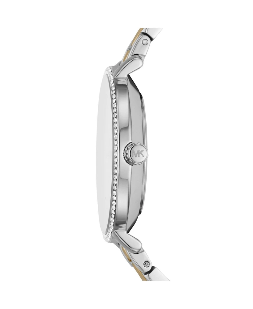 Michael Kors Women's Pyper Two-Tone Stainless Bracelet Watch 32mm Gift Set