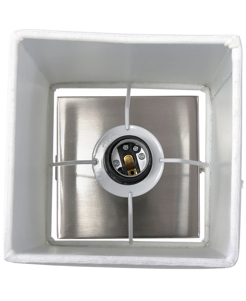 Simple Designs Petite Stick Lamp with Usb Charging Port and Shade