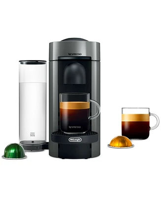 Nespresso Vertuo Plus Coffee and Espresso Machine by De'Longhi, Gray