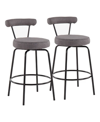 Rhonda Contemporary Counter Stool, Set of 2