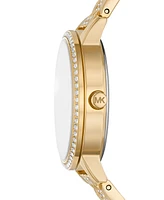 Michael Kors Women's Melissa Gold-Tone Stainless Steel Bracelet Watch 35mm