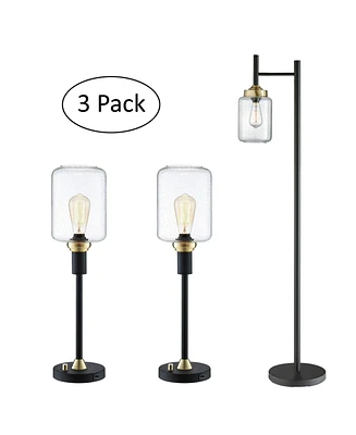 Luken Lamp Set, 3 Piece