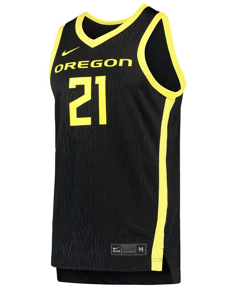 Nike Men's #21 Oregon Ducks Team Replica Basketball Jersey