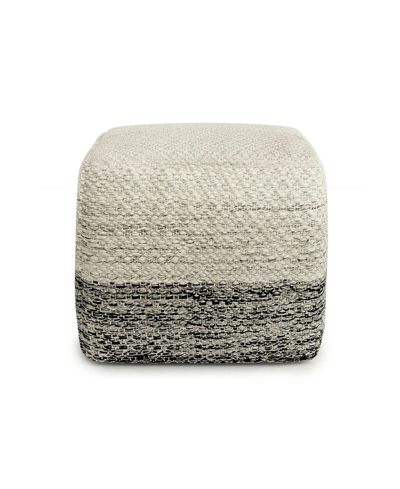 Macie Square Woven Outdoor and Indoor Pouf