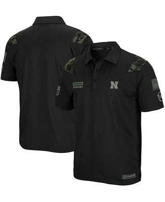 Men's Black Nebraska Huskers Oht Military Inspired Appreciation Sierra Polo