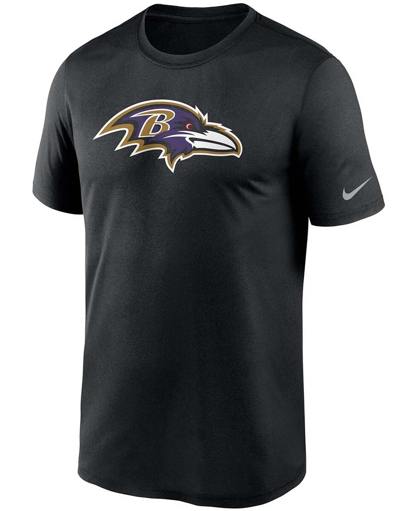 Men's Big and Tall Black Baltimore Ravens Logo Essential Legend Performance T-shirt