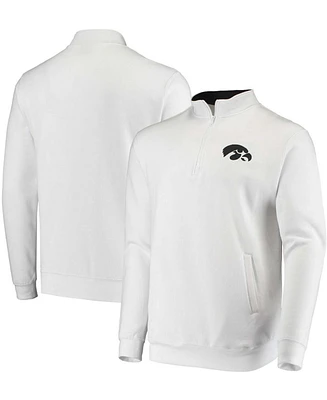 Men's White Iowa Hawkeyes Tortugas Logo Quarter-Zip Jacket