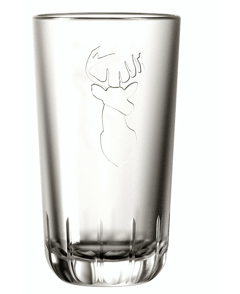 La Rochere Majestic Stag 12 Ounce Double Old-Fashioned Glass, Set of 6