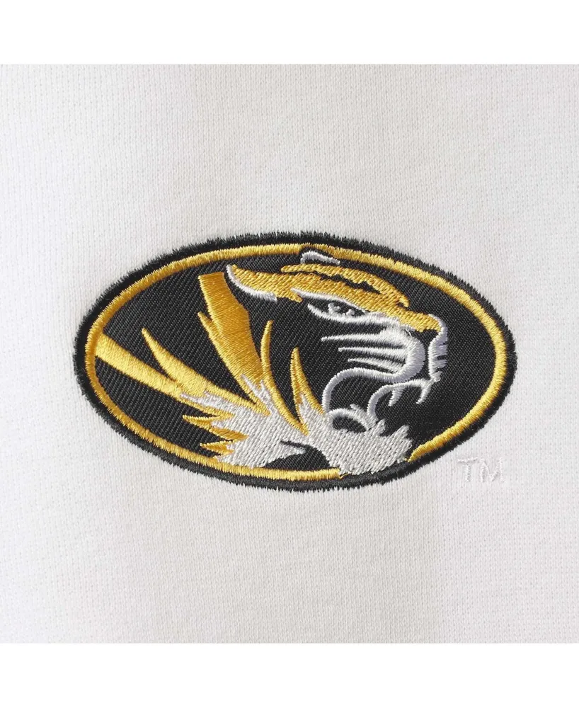 Men's White Missouri Tigers Tortugas Logo Quarter-Zip Jacket