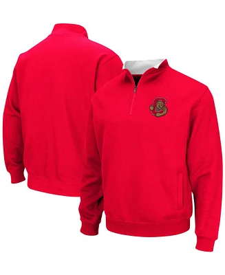 Men's Red Cornell Big Red Tortugas Logo Quarter-Zip Jacket