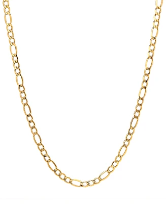 Lightweight 20" Figaro Link (5-3/4mm) Chain Necklace in 14k Gold