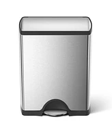 simplehuman 46 Liter Classic Recycling Kitchen Trash Can