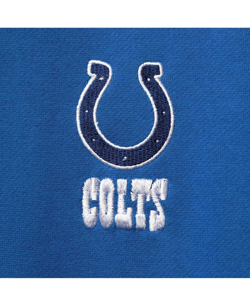 Men's Royal Indianapolis Colts Craftsman Thermal Lined Full-Zip Hoodie