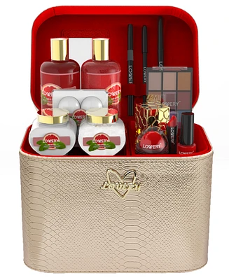 Lovery 30-Pc. Pink Grapefruit Home Spa Body Care & Makeup Gift Set