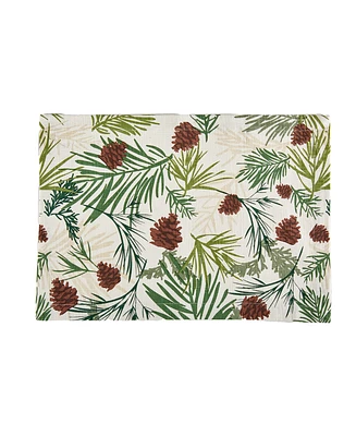 Pinecone Sprig Placemat Set, 4 Piece