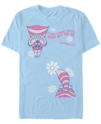 Men's Alice Wonderland Cheshire Split Short Sleeve T-shirt