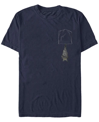 Men's Generic Additude Bat Faux Pocket Short Sleeve T-shirt