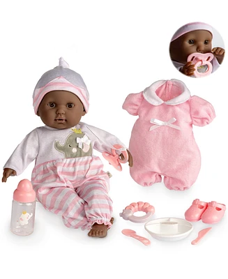 Jc Toys Berenguer Boutique 15" African American Baby Gift Set, 11 Pieces - African American