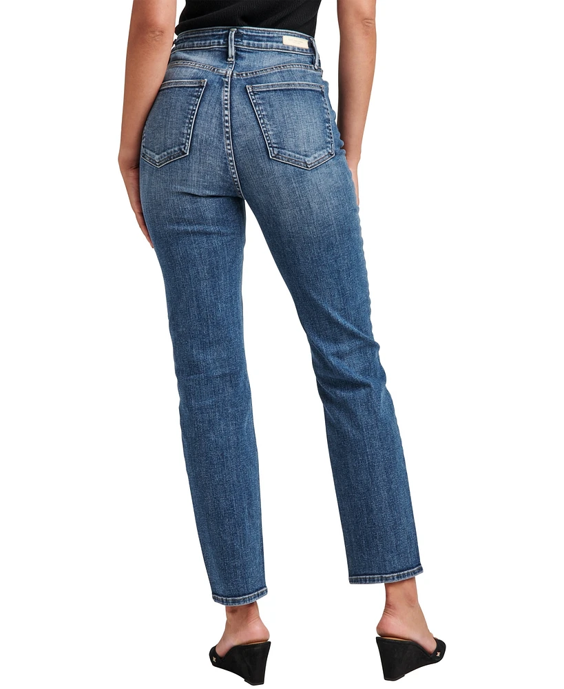 Silver Jeans Co. Women's Aikins High Rise Straight Leg