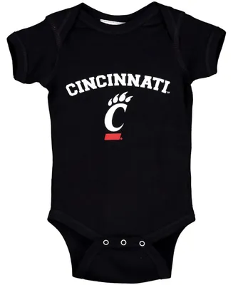 Infant Boys and Girls Black Cincinnati Bearcats Arch Logo Bodysuit