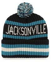Men's Black Jacksonville Jaguars Bering Cuffed Knit Hat with Pom