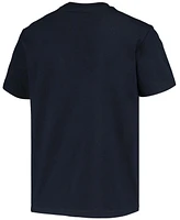 Big Boys and Girls Navy Michigan Wolverines Basketball T-shirt