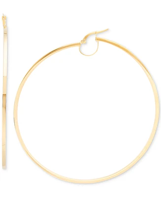 Skinny Extra-Large Hoop Earrings in 10k Gold, 70mm