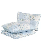 Laura Ashley Kenna Cotton Reversible 2-Pc. Quilt Set, Twin