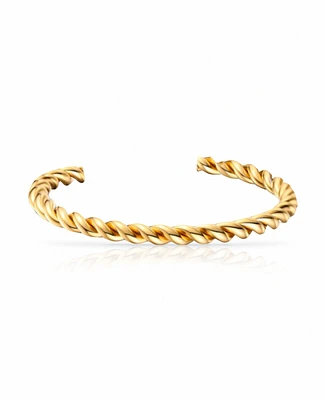 Anti-Tarnish Twist Cuff Bracelet
