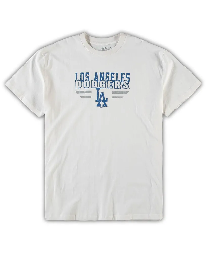 Men's White, Royal Los Angeles Dodgers Big and Tall Pinstripe Sleep Set