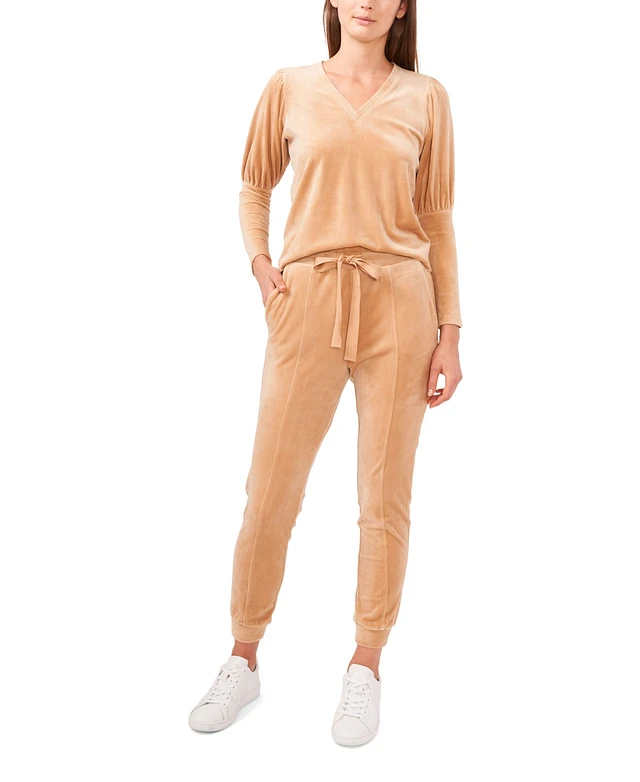 Track Pants Macys Velour Sweat Suits Women's Velour Drawstring