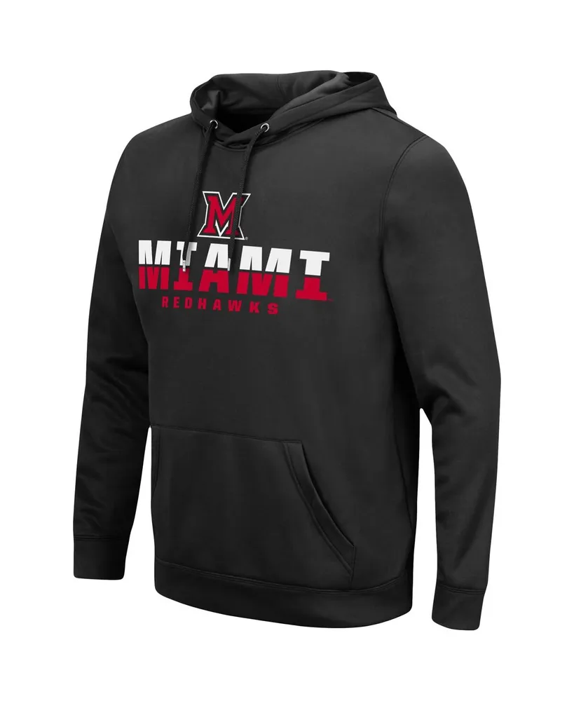 Men's Colosseum Black Miami University RedHawks Lantern Pullover Hoodie
