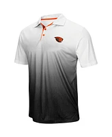 Men's Colosseum Gray Oregon State Beavers Magic Team Logo Polo Shirt