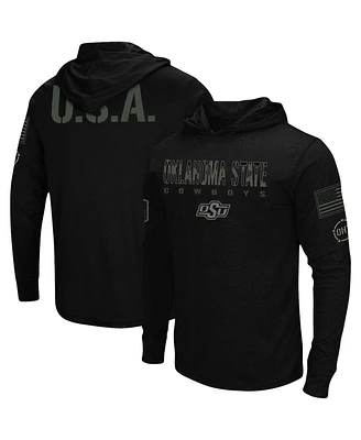 Men's Black Oklahoma State Cowboys Oht Military-Inspired Appreciation Hoodie Long Sleeve T-shirt