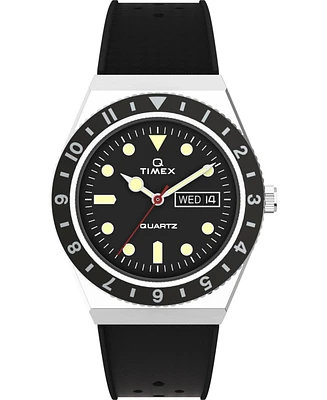 Timex Men's Q Diver Black Synthetic Watch 38mm