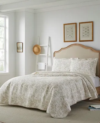 Laura Ashley Amberley Cotton Reversible 3-Pc. Quilt Set