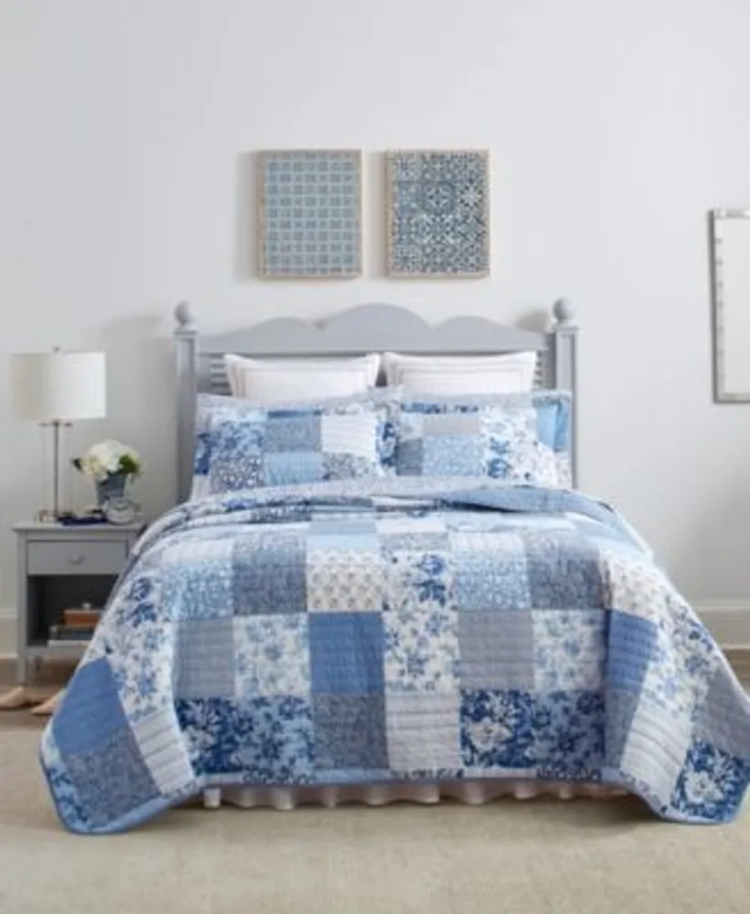 Laura Ashley Paisley Patchwork Reversible Quilt Sets