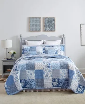 Laura Ashley Paisley Patchwork Reversible Quilt Sets