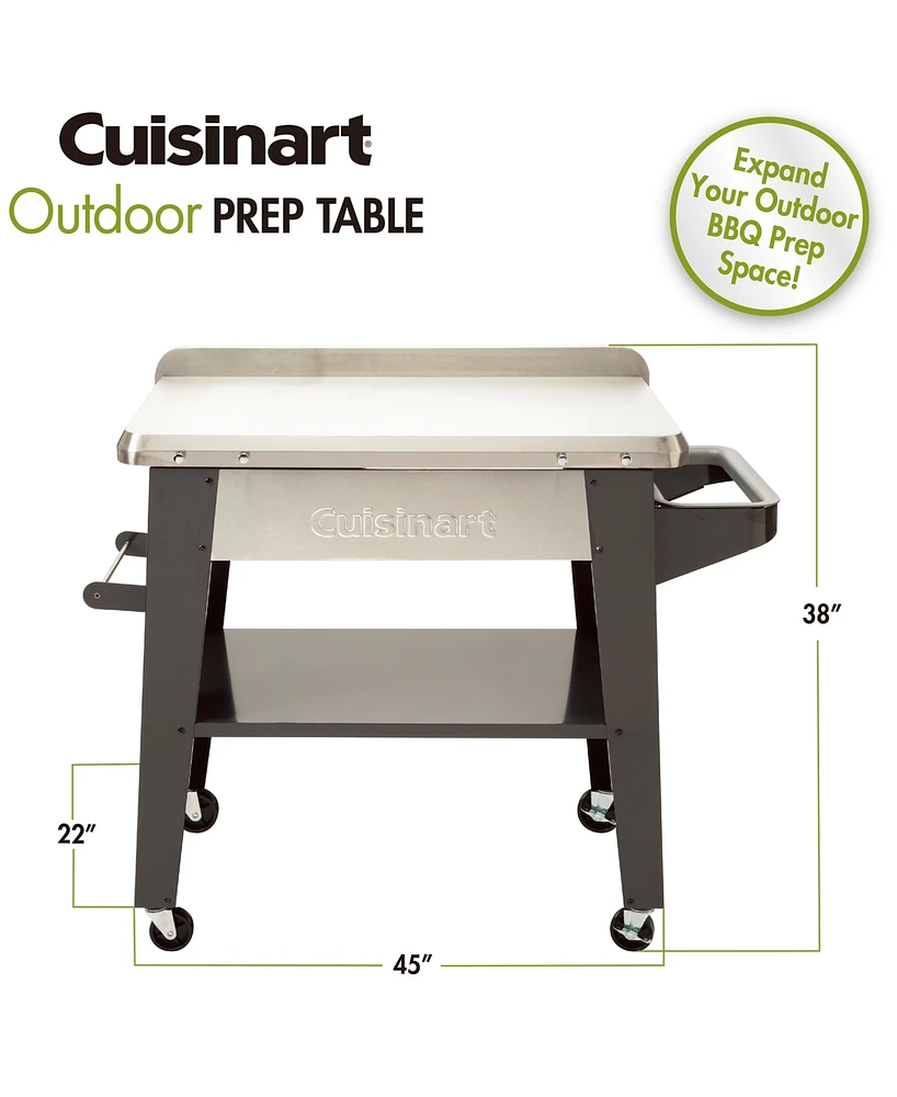 Cuisinart Outdoor Stainless Steel Grill Prep Table