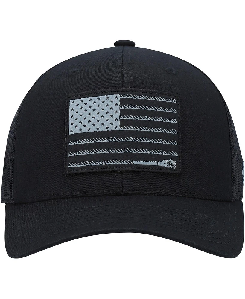 Men's Hooey Liberty Roper Trucker Adjustable Snapback Hat - Black