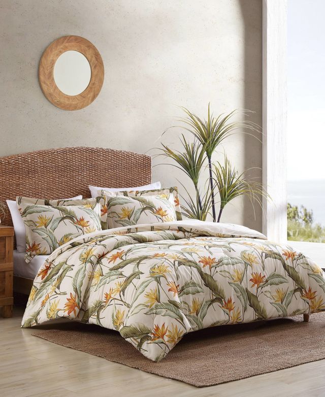 Tommy Bahama Home Birds of Paradise 3 Piece Duvet Cover Set, Full/Queen