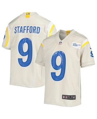 Nike Big Boys Matthew Stafford Bone Los Angeles Rams Game Jersey