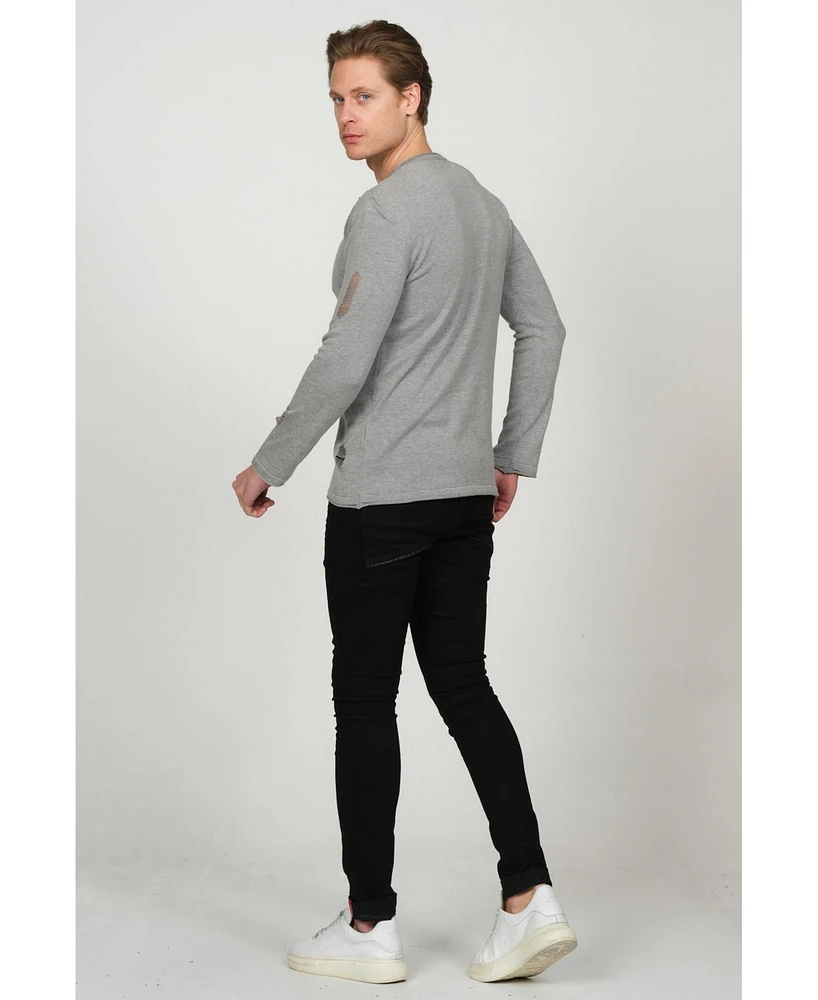Ron Tomson Men's Modern Distorted Sweater