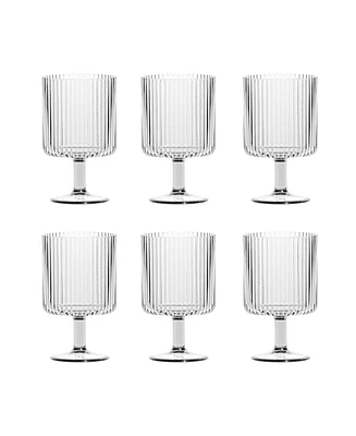 Abode Homewares Mesa Stacking Goblet Premium Acrylic Goblet Glasses