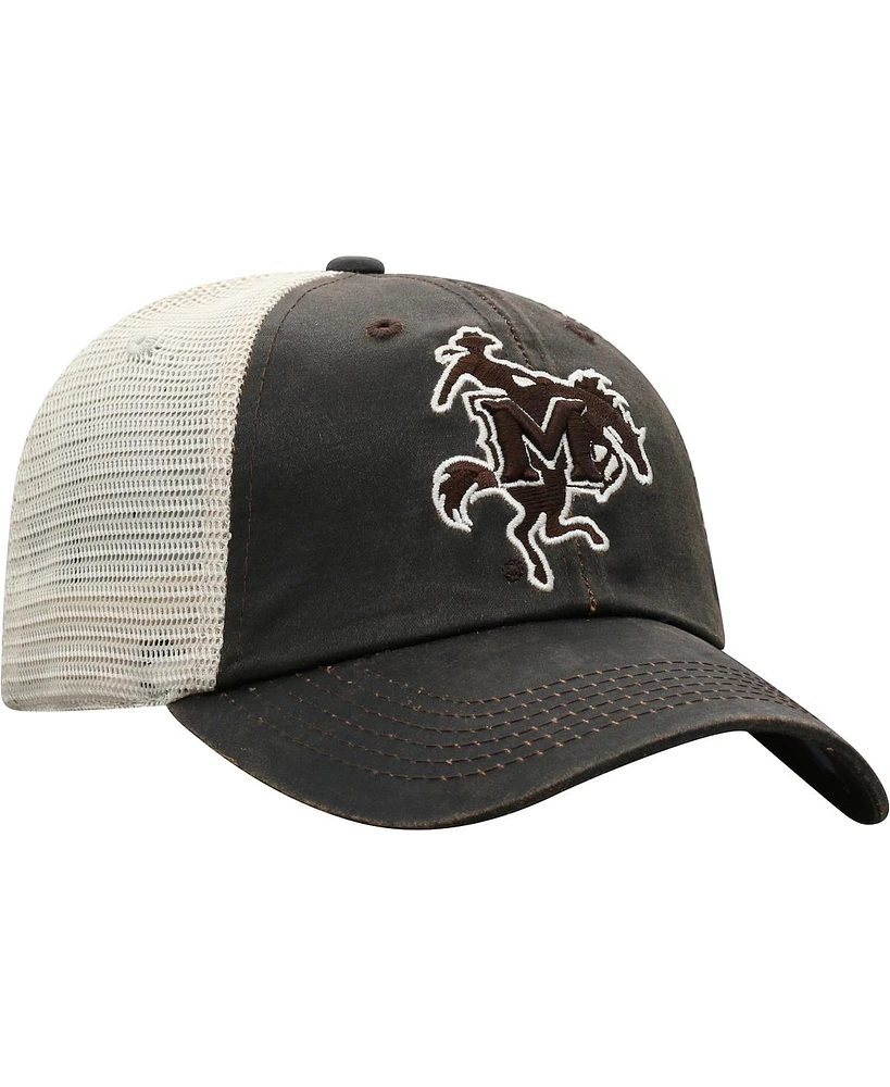 Men's Top of the World Brown McNeese State Cowboys Scat Mesh Trucker Snapback Hat